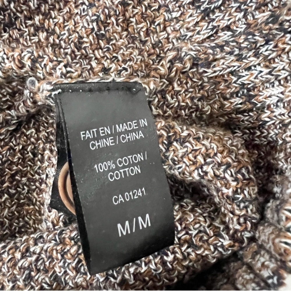 Le 31 by Simons Men’s Knit Cardigan Sweater Size M Brown Textured - Picture 11 of 12